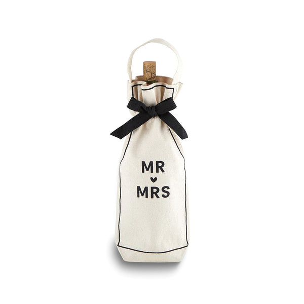 MR AND MRS Cotton Wine Bag