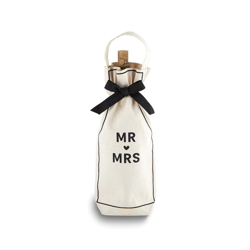 MR AND MRS Cotton Wine Bag