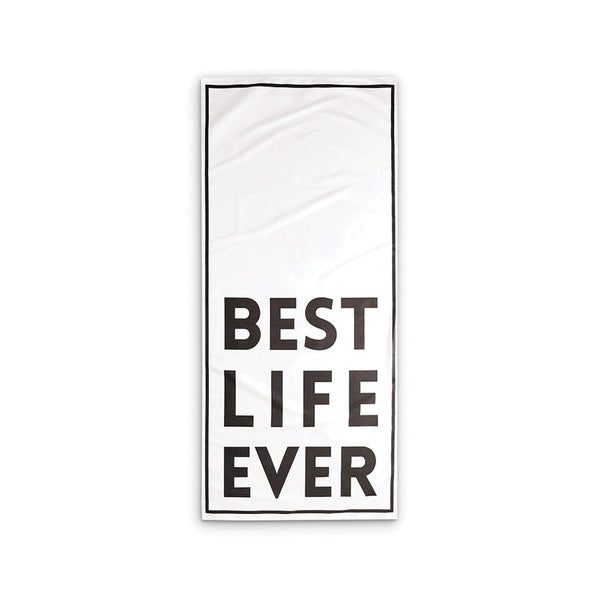 BEST LIFE EVER Quick Dry Oversized Beach Towel