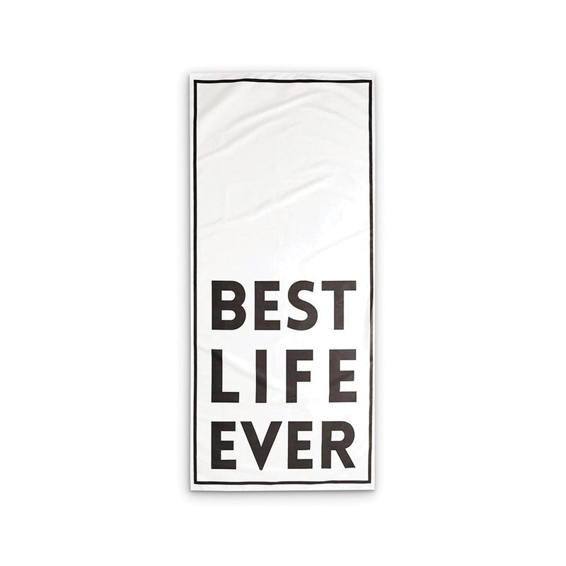 BEST LIFE EVER Quick Dry Oversized Beach Towel