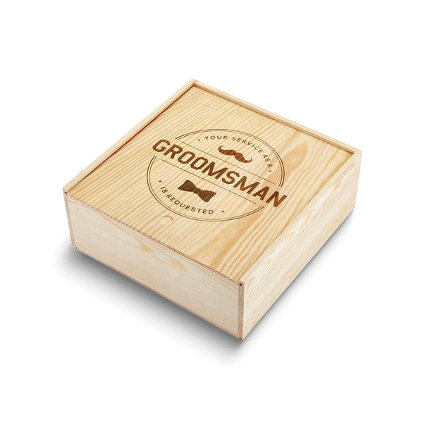 GROOMSMAN Wooden Proposal Box