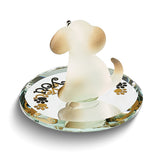 Glass Baron I RUV YOU Puppy Handcrafted Glass Figurine