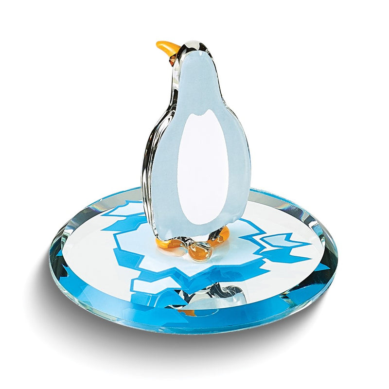 Glass Baron Penguin Handcrafted Glass Figurine