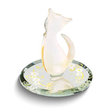 Glass Baron Tabby Cat Handcrafted Glass Figurine