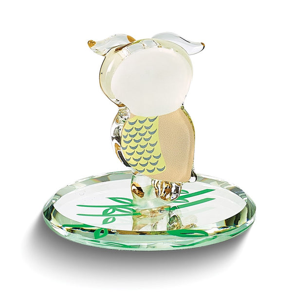 Glass Baron Big Barn-y Owl Handcrafted Glass Figurine