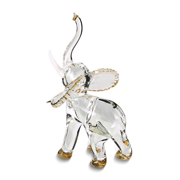 Glass Baron Elephant Handcrafted Glass Figurine