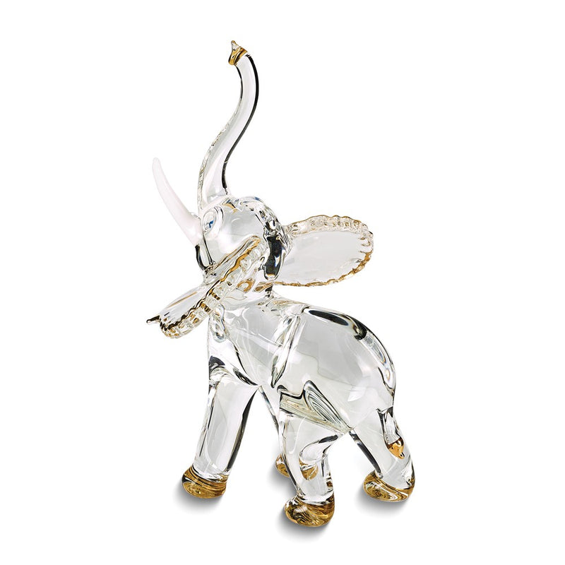 Glass Baron Elephant Handcrafted Glass Figurine