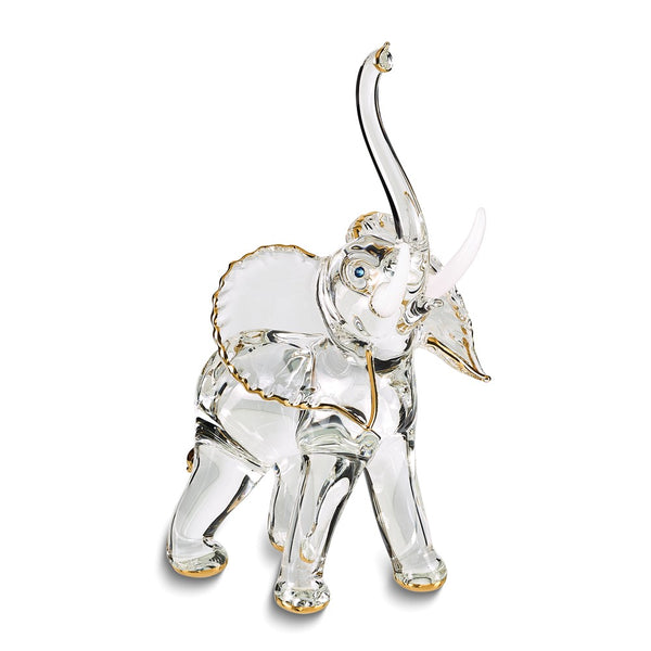 Glass Baron Elephant Handcrafted Glass Figurine
