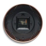 Retro Copper Finish Metal Quartz Wall Clock with Silent Movement