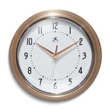 Retro Copper Finish Metal Quartz Wall Clock with Silent Movement