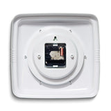 Square Retro Green Finish Metal Quartz Wall Clock with Silent Movement