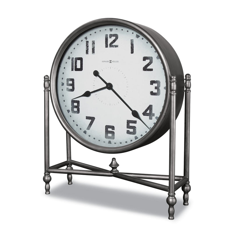 Howard Milller Childress Gray Metal Quartz Accent Clock