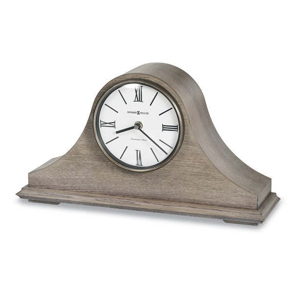 Howard Miller Lakeside Grey Finished Wood Chiming Quartz Mantel Clock