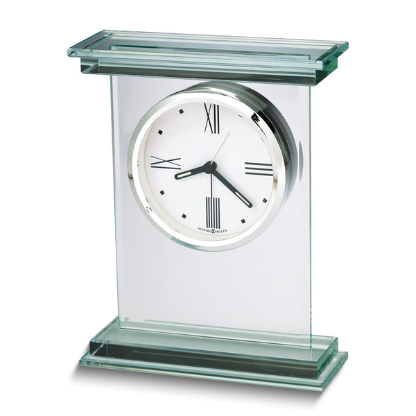 Howard Miller Hightower Glass Quartz Table Alarm Clock