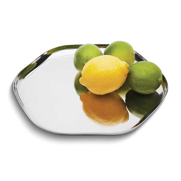 Elegance Stainless Steel Medium Organic Serving Tray