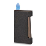 Vertigo Zephyr Black Crackle and Brushed Gunmetal Flat Flame Lighter