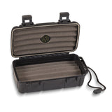 Lotus Watertight and Airtight Impact Resistant 10-Stick Travel Humidor with Built-in Foam Humidifier and Carry Strap