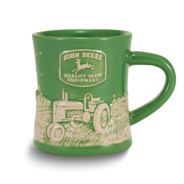 John Deere Model-B Raised-Relief Design 12 ounce Stoneware Diner Mug