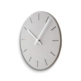 Grey Acrylic with Concrete Finish Battery Operated Quartz Wall Clock with Silent Movement