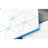 Blue Hexagon Wire Acrylic and Wood Quartz Wall Clock with Silent Movement