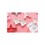 Double Heart MR AND MRS White with Gold-tone Ceramic Trinket Dish