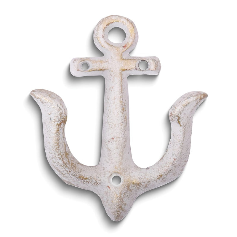 Anchors Set of 3 Resin and Iron Wall Hooks