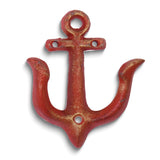 Anchors Set of 3 Resin and Iron Wall Hooks