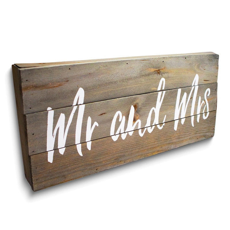MR. AND MRS. Wood Wall Plaque