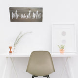MR. AND MRS. Wood Wall Plaque