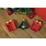 Christmas Tree and Presents Three Piece Ceramic Server Trays