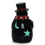 Penguin with Top Hat LED Lighted Ceramic Lantern