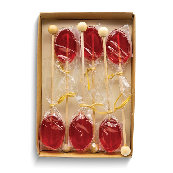 Pomegrante Honey Flavored Pack of Six Drink Stirrers