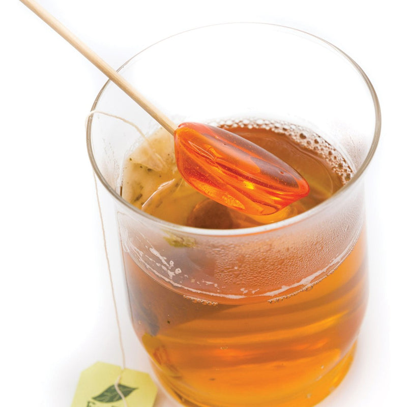 Orange Honey Flavored Pack of Six Drink Stirrers