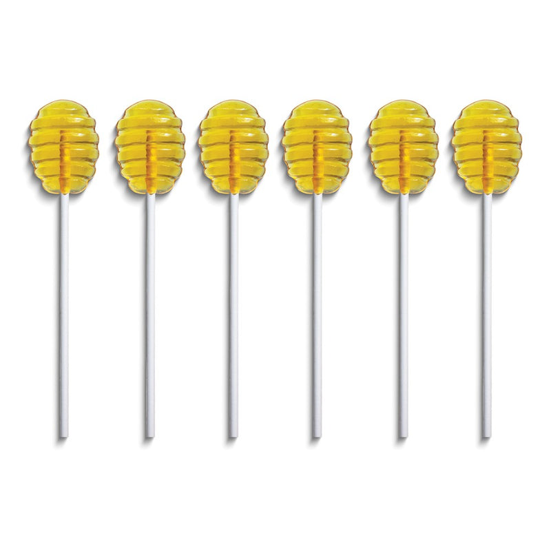 Bee Hive Honey Flavor Pack of Six Drink Stirrers