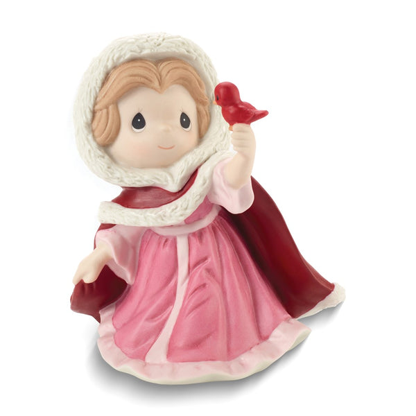 Precious Moments Disney Showcase FRIENDS LIKE YOU Belle In Winter Dress Figurine