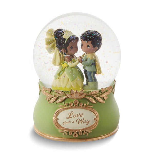 Precious Moments Disney Showcase LOVE FINDS A WAY Princess and The Frog Musical Snowglobe