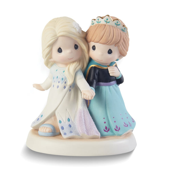 Precious Moments Disney Showcase TOGETHER WE'RE STRONG Anna and Elsa Figurine