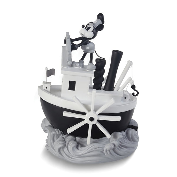 Precious Moments Disney Showcase Steamboat Willie Black and White Mickey Musical Figurine