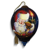 Neqwa Art The Magic of Christmas by Keith Stapleton Hand-painted Glass Ornament