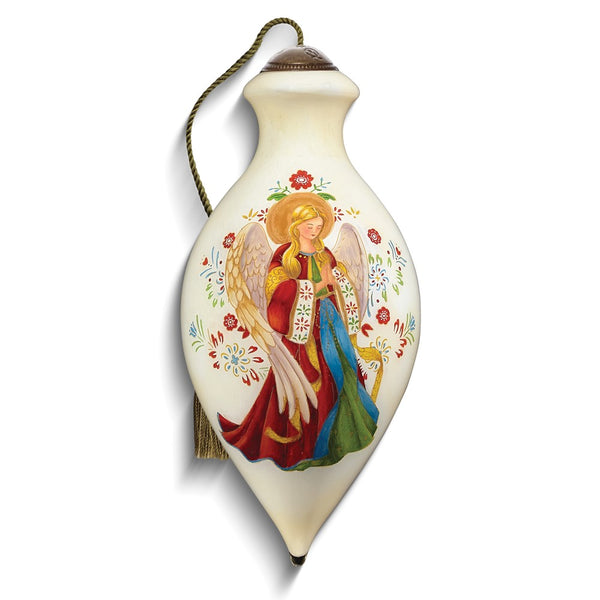Neqwa Art Surrounded with Love by Lisa Alderson Hand-painted Glass Ornament