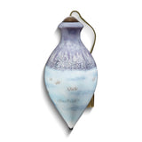 Neqwa Art Santa's Winter Wonderland by Marcello Corti Hand-painted Glass Ornament