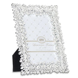 Jasmond Silver-tone Crystal 4x6 Photo Frame