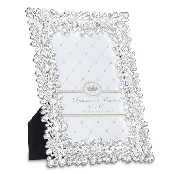 Jasmond Silver-tone Crystal 4x6 Photo Frame