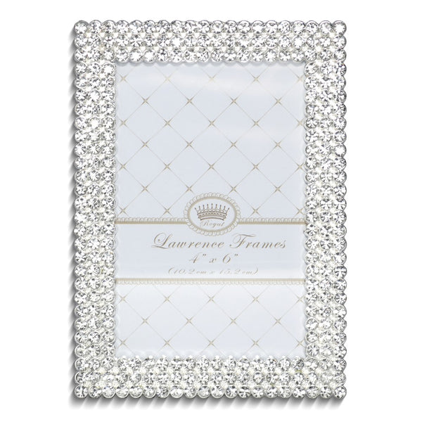 Juliet Silver-tone Crystal 4x6 Photo Frame