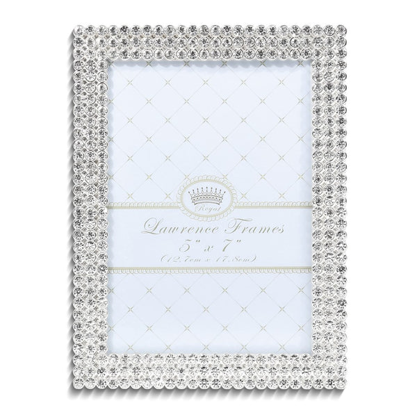 Juliet Silver-tone Crystal 5x7 Photo Frame