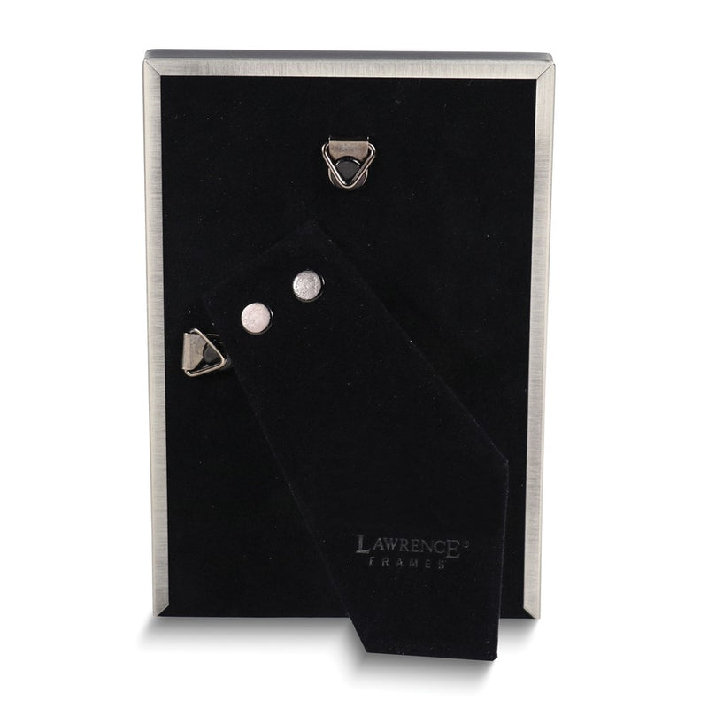 Pewter Brushed and Beaded 4x6 Photo Frame
