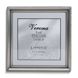 Pewter Brushed and Beaded 5X5 Photo Frame