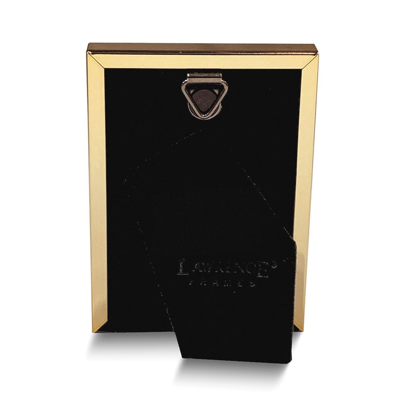 Gold-tone Polished Beaded 2x3 Photo Frame