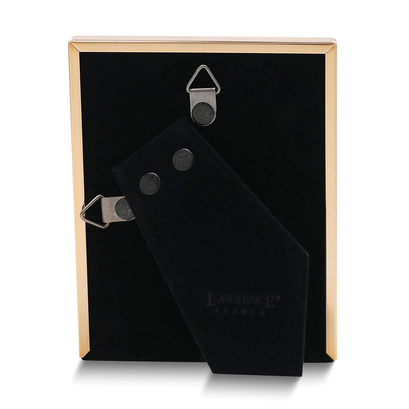 Gold-tone Polished Beaded 3x5 Photo Frame