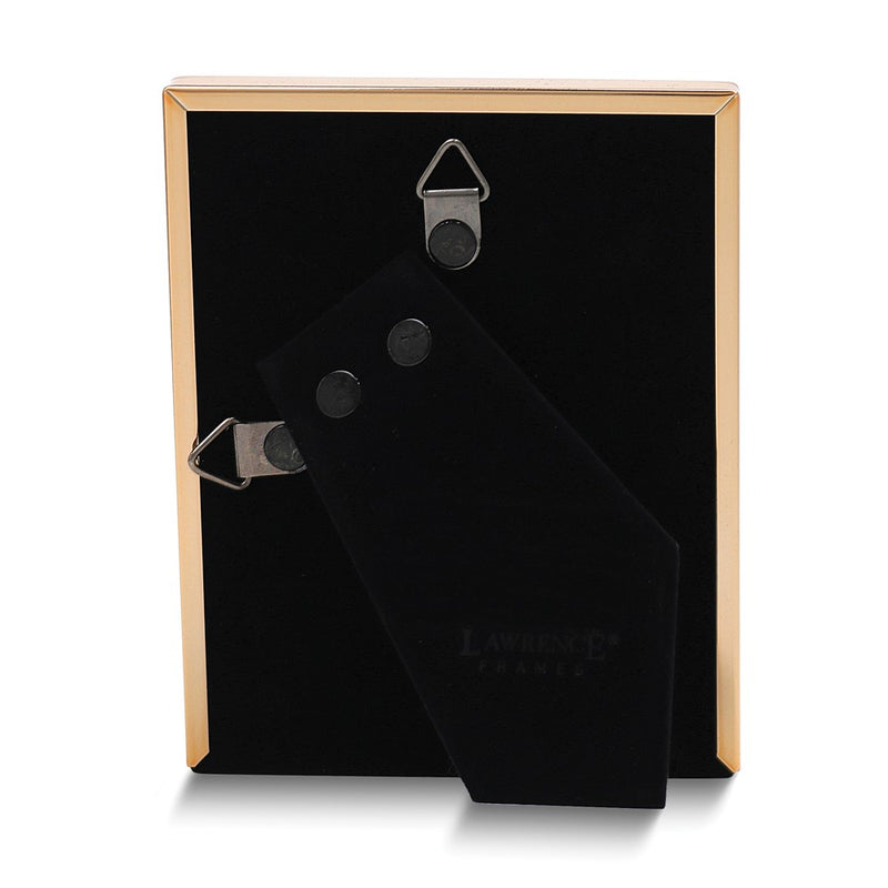 Gold-tone Polished Beaded 4x5 Photo Frame